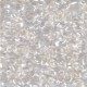 Miyuki long Magatama Perlen 4x7mm - Crystal silver lined LMA-1